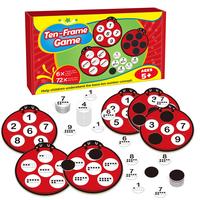 Ten Frame Set,Math Manipulative Games,Addition & Subtraction Math Flash Cards,Number Matching Learning Board Games