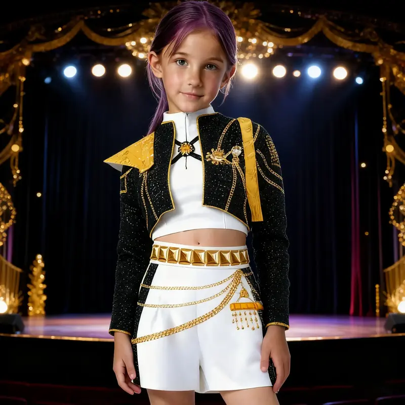 KPop Demon Hunter Girls Costume 2-Piece Set | TikTok Trending Jacket & Skirt for Halloween Cosplay, Dance Performance, Party ...