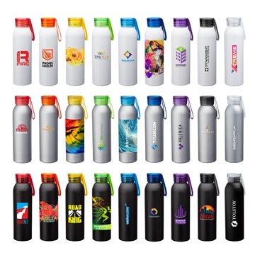 48 Customized Metis 22 oz Aluminum Water Bottle - BPA Free