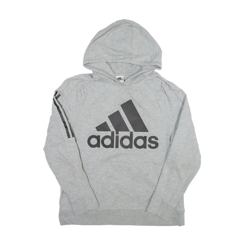 ADIDAS 2018 Hoodie Grey Pullover Boys XL