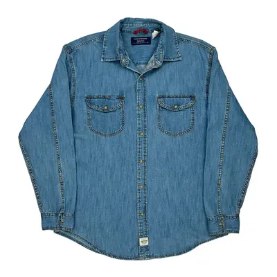 Levis Denim Shirt - Medium Blue Cotton