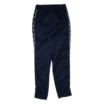 NIKE Mens Track Pants Blue Tapered S W24 L29