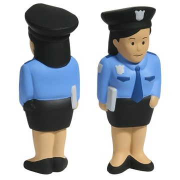 100 Promotional Police Woman - Stress Reliever - Polyurethane