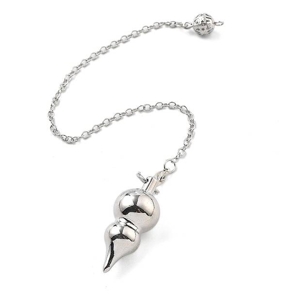 Brass Dowsing Pendulum Big Pointed Gourd Pendants