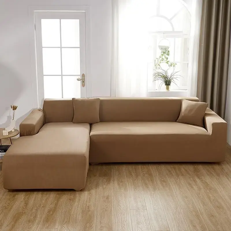 Solid Color Elastic Sofa Cover, 1 Count Soft Breathable Non-slip Sofa Cover, Furniture Sofa Cover for Living Room