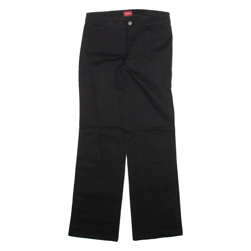 DICKIES Womens Trousers Black Regular Bootcut W28 L31
