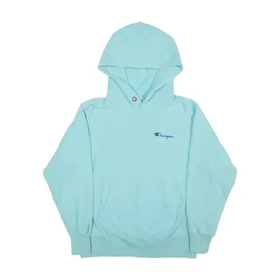 CHAMPION Reverse Weave Hoodie Blue Pullover Womens S