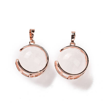Natural Quartz Crystal Pendants