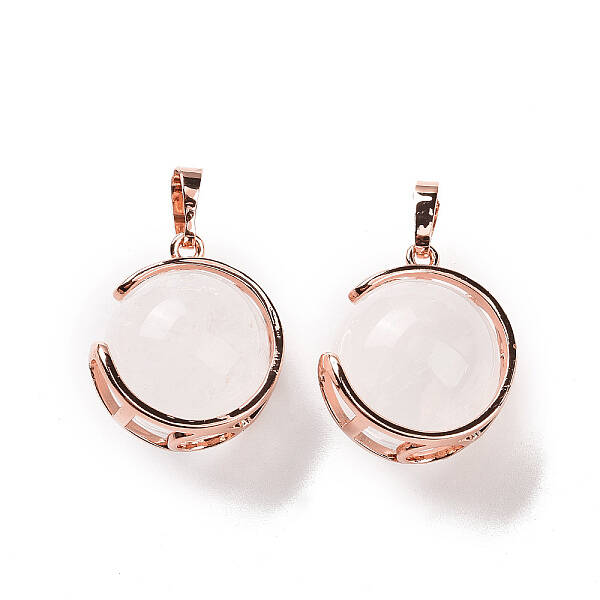 Natural Quartz Crystal Pendants
