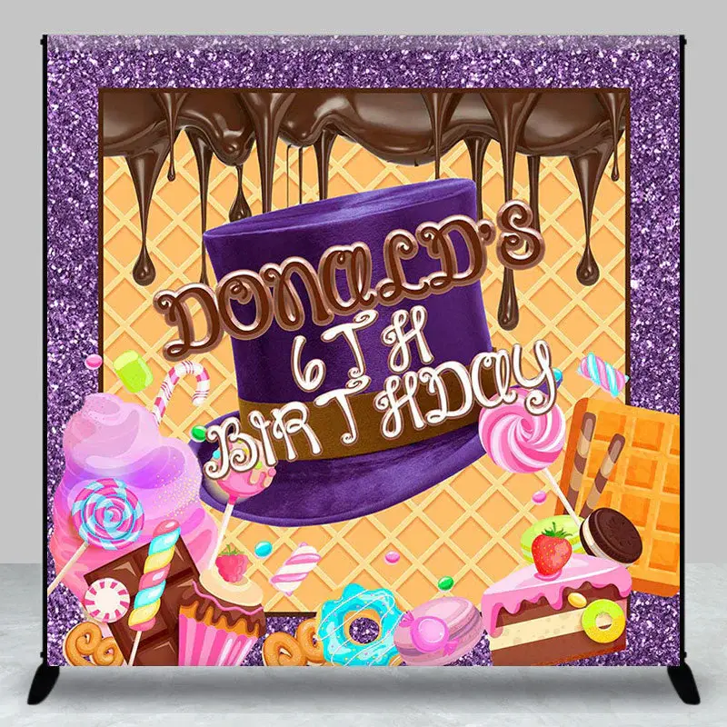 Custom Sweet Chocolate Birthday Backdrop for Kids - Aperturee