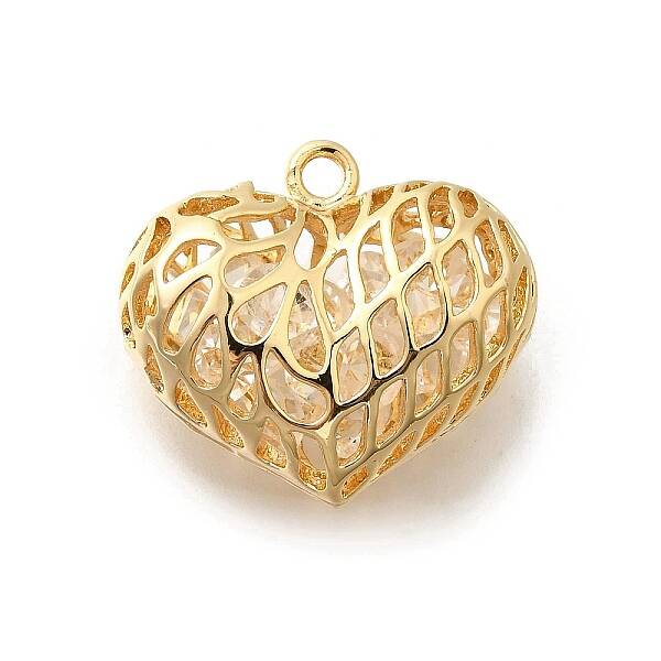 Brass with Cubic Zirconia Pendants