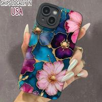 Floral Pattern Phone Case, Anti-drop Cellphone Protective Case, Total Protective Shockproof Mobile Phone Cover for iPhone 11...