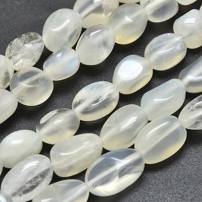 Natural White Moonstone Beads Strands