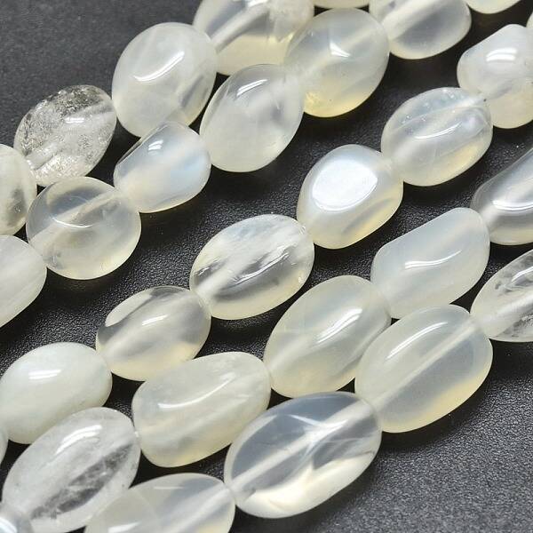 Natural White Moonstone Beads Strands