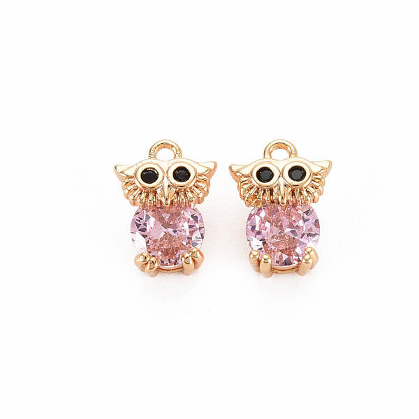 Brass Rhinestone Charms