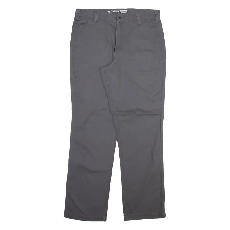 CARHARTT Mens Trousers Grey Relaxed Straight W36 L34