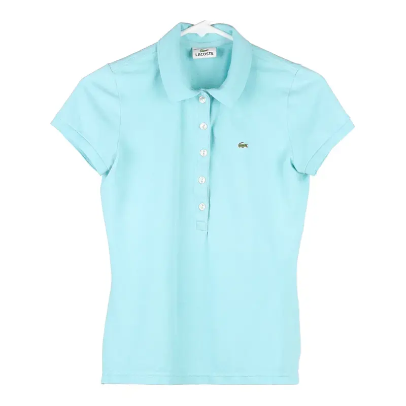 Lacoste Polo Shirt - Small Blue Cotton