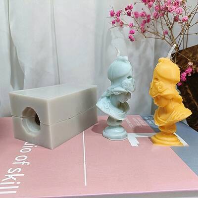 DIY Candle Silicone Statue Molds