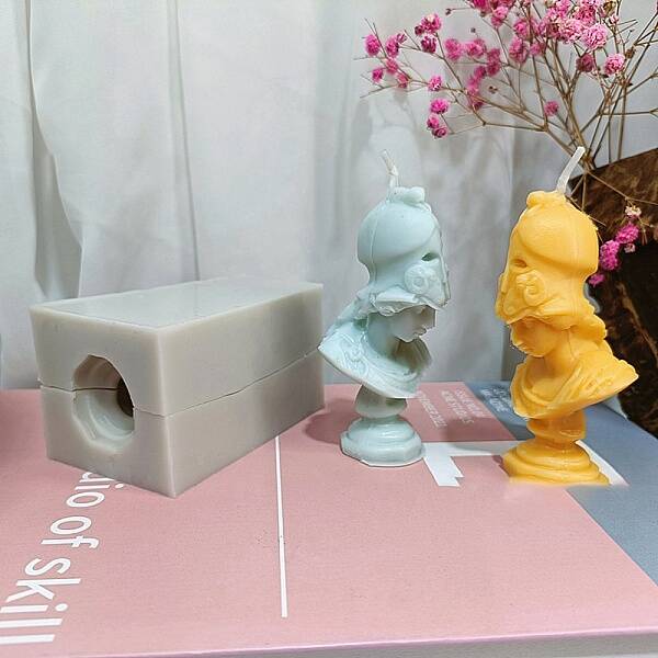 DIY Candle Silicone Statue Molds