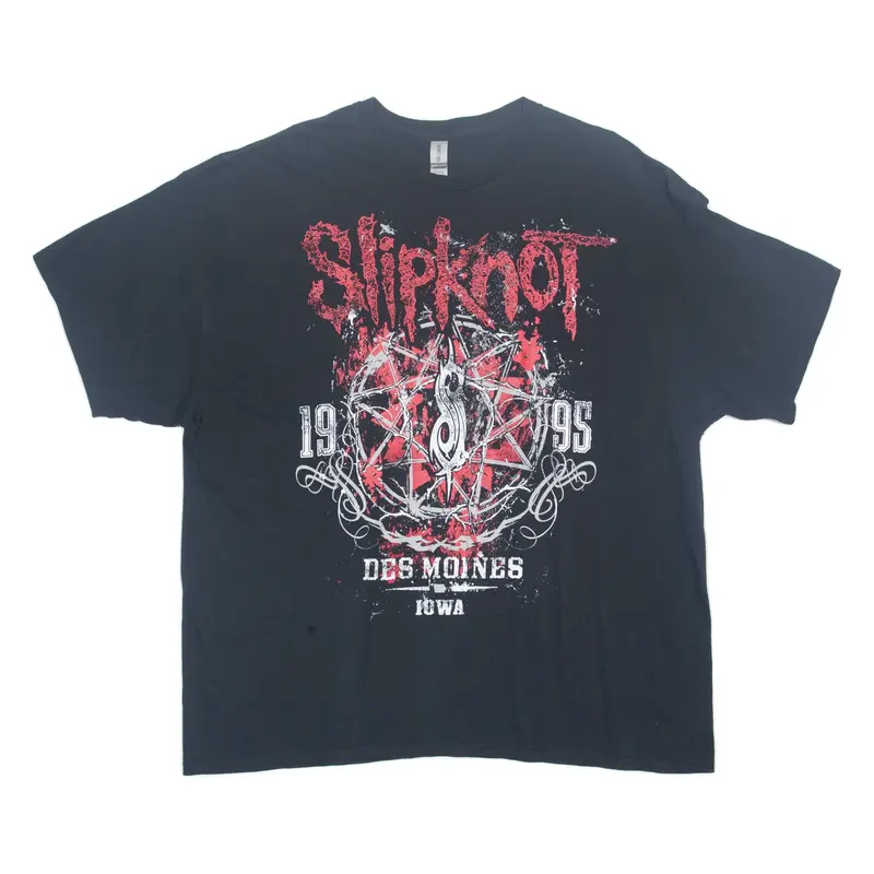 GILDAN Slipknot Mens Band T-Shirt Black 2XL