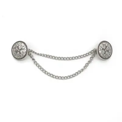 Retro Sweater Collar Clip, 1 Count Tassel Chain  Banquet Shirt Collar Chain Cardigan Clip, Sewing Accessories for Indoor & Ou...