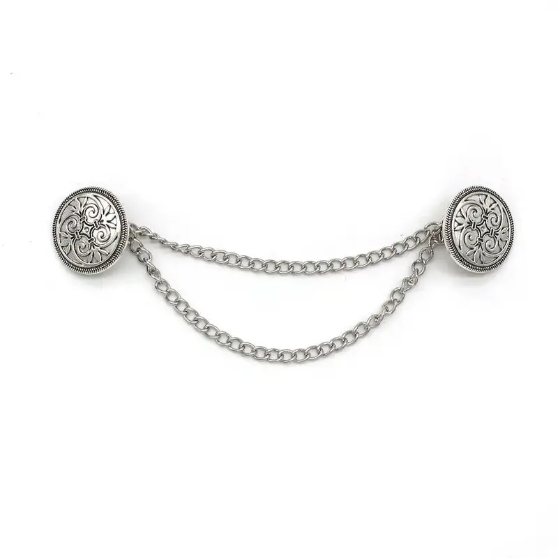 Retro Sweater Collar Clip, 1 Count Tassel Chain  Banquet Shirt Collar Chain Cardigan Clip, Sewing Accessories for Indoor & Ou...