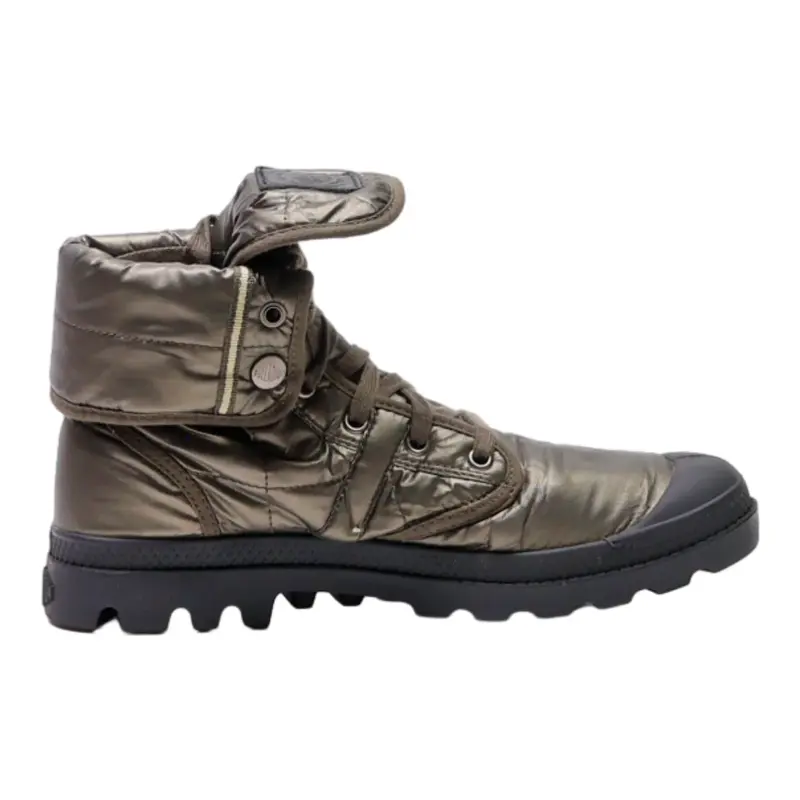 PALLADIUM Lace-Up Boots Gold Synthetic Womens UK 7