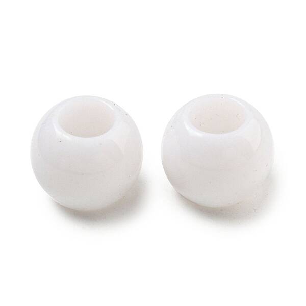 Opaque Acrylic European Beads
