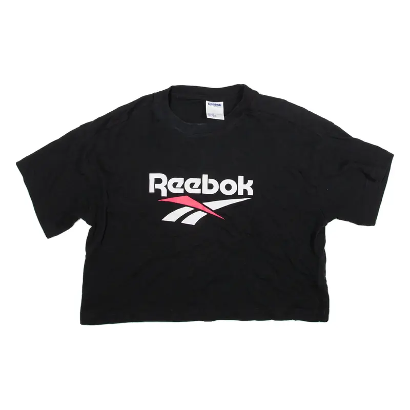 REEBOK Classic Cropped Womens T-Shirt Black S