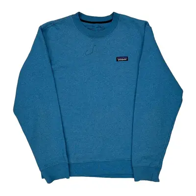 Patagonia Long Sleeve T-Shirt - Medium Blue Cotton Blend