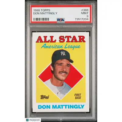 Don Mattingly PSA 1988 Topps Baseball #386 9 73517204