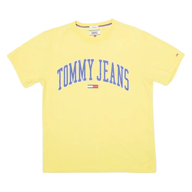 TOMMY HILFIGER Mens T-Shirt Yellow L