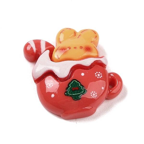 Christmas Bear Theme Opaque Resin Decoden Cabochons