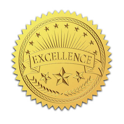 Self Adhesive Gold Foil Embossed Stickers