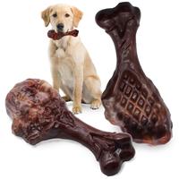 Durable Dog Chew Toy for Aggressive Chewers, Made in the USA, Medium/Large Dog Chew Toy, Bacon/Beef Flavored Indestructible D...