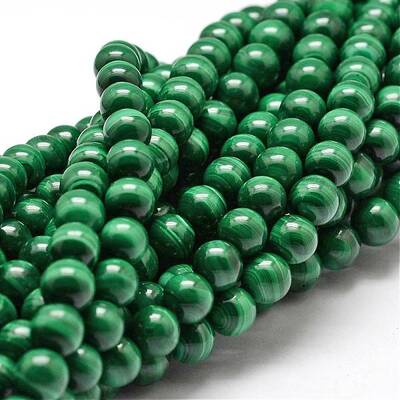 Grade A Natural Malachite Bead Strands
