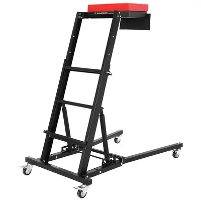 Garvee Automotive Engine Creeper, Heavy-Duty Foldable Steel Frame with Adjustable Height (45.7-66.3), Padded Deck, 6 Wheels...