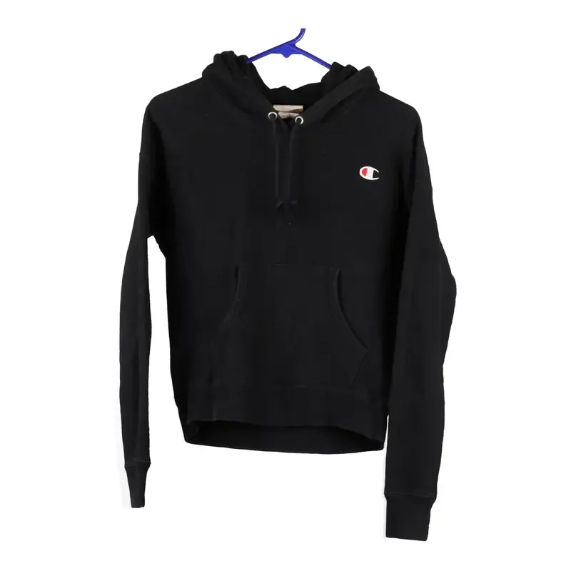Reverse Weave Champion Hoodie - XS Black Cotton Blend