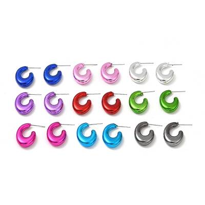 Teardrop Acrylic Stud Earrings