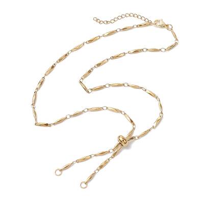 Ion Plating(IP) 304 Stainless Steel Slider Necklace Makings