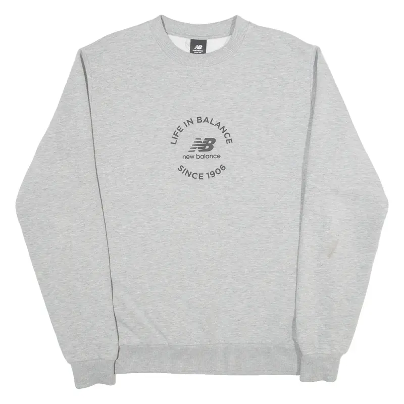 NEW BALANCE Womens Sweatshirt Grey 90s M