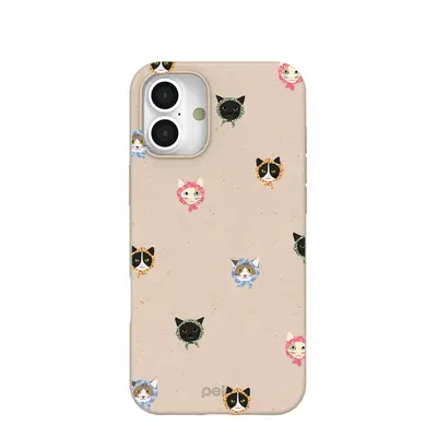Seashell Cat Couture iPhone 16 Plus Case