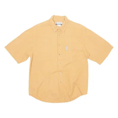 COLUMBIA Mens Plain Shirt Orange S