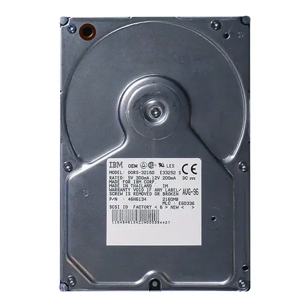 46H6134 IBM 2.1GB Ultra SCSI 5400 3.5-Inch Hard Drive