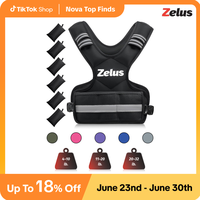 【Summer Turn-Up】ZELUS Weighted Vest for Men and Women | 4-10lb/11-20lb/20-32lb Vest with 6 Ironsand Weights for Home/Outd...