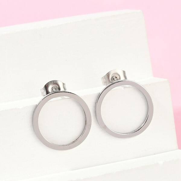 304 Stainless Steel Stud Earrings