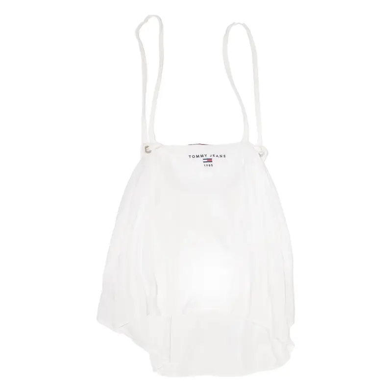 TOMMY HILFIGER Womens Vests Top White Sleeveless XXS