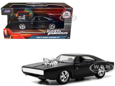 Dom's Dodge Charger R/T Matt Black Fast & Furious Movie 1/32 Diecast Model Car by Jada
