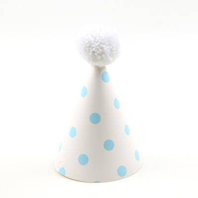 Paper Pompon Party Hats