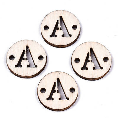 Unfinished Natural Poplar Wood Links Connectors